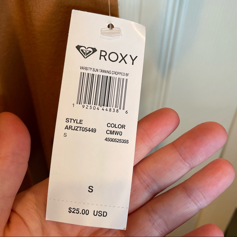 NWT Roxy Cropped Tee - Picture 6 of 6